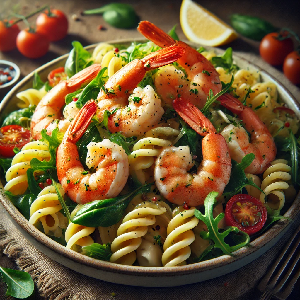 Shrimp Pasta sallad